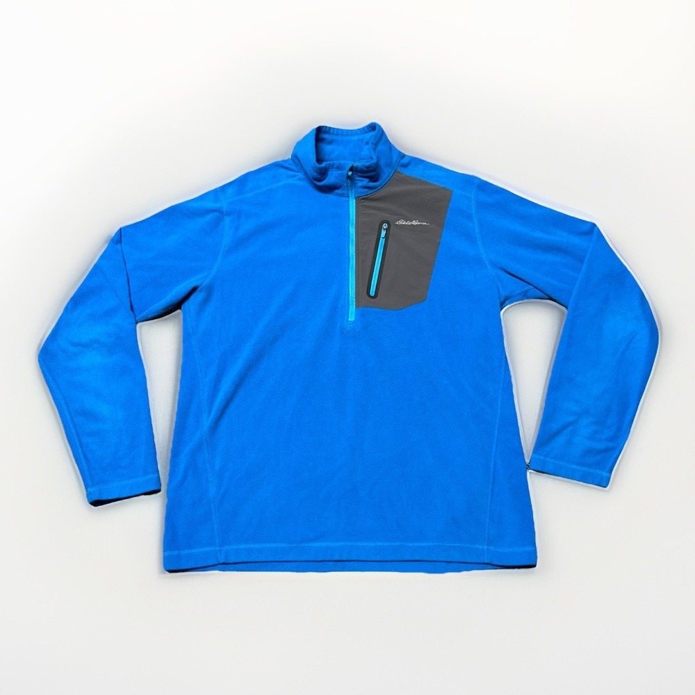 Eddie Bauer First Ascent Fleece Jacket Mens Large 1/4 Zip Pullover Outdoors‎